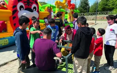 Doğanşehir’de çocuklar doyasıya eğlendi